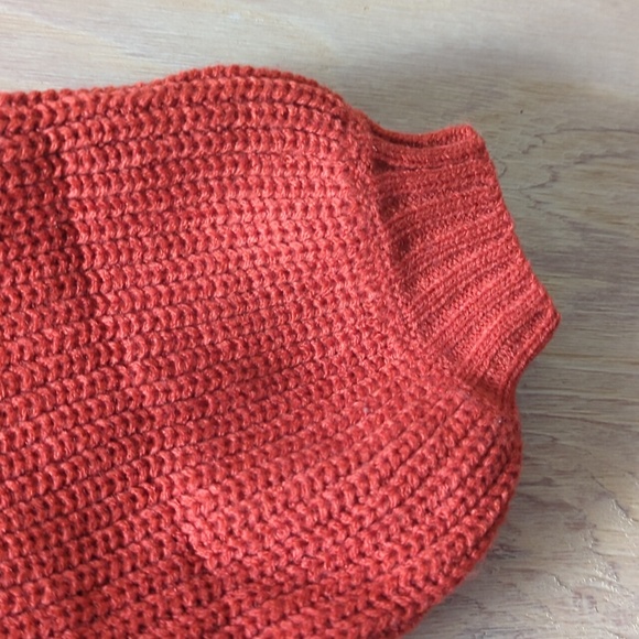 Zaful Woman's Cropped Turtleneck Knit Sweater Tan Brown Medium Pullover Casual - Picture 5 of 9